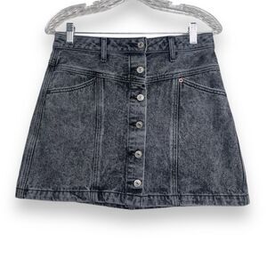 Abercrombie and Fitch Black Jean Skirt Size 6 NWOT